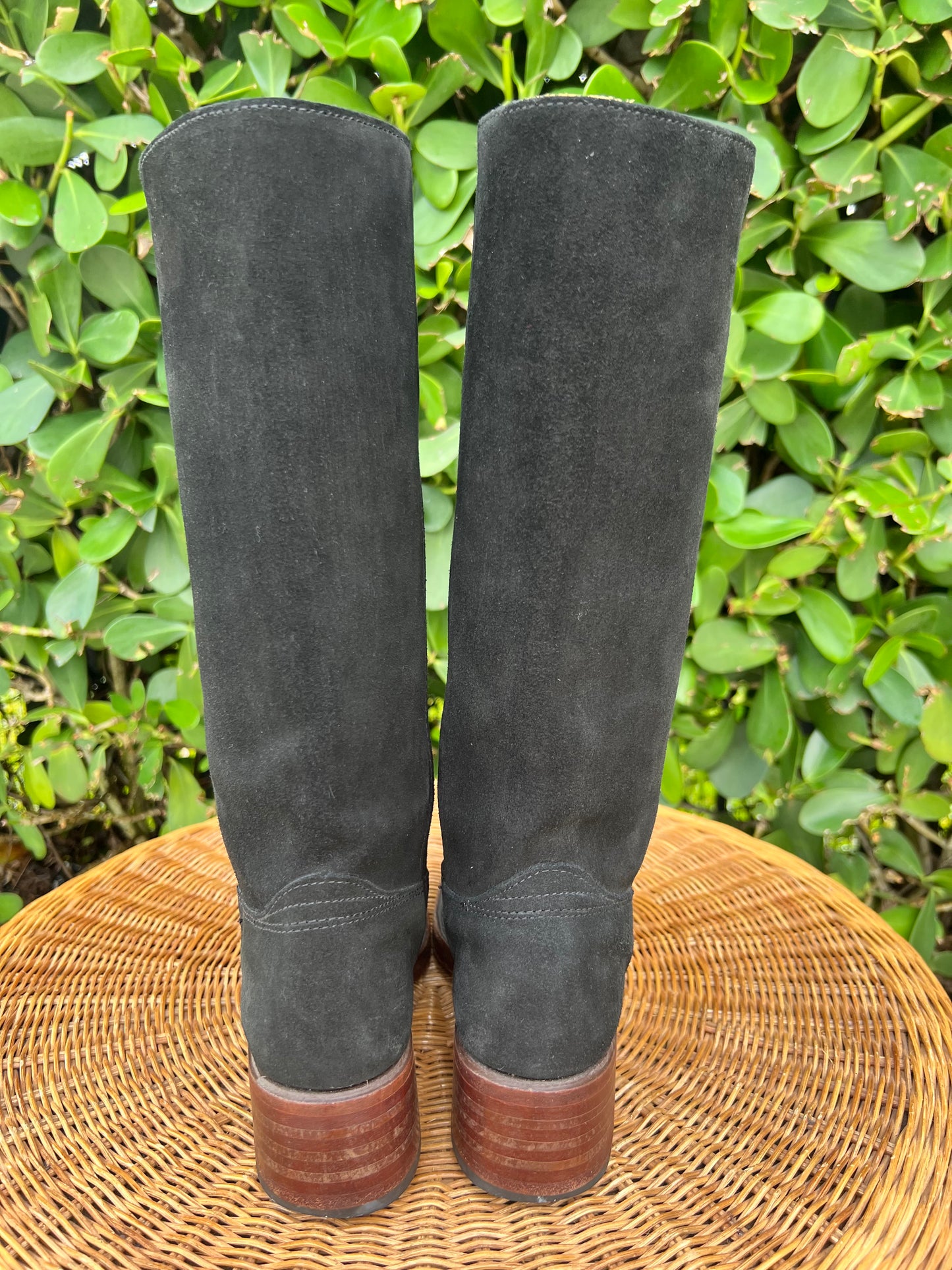 Vintage Frye Campus Boots Black Suede Size 6M