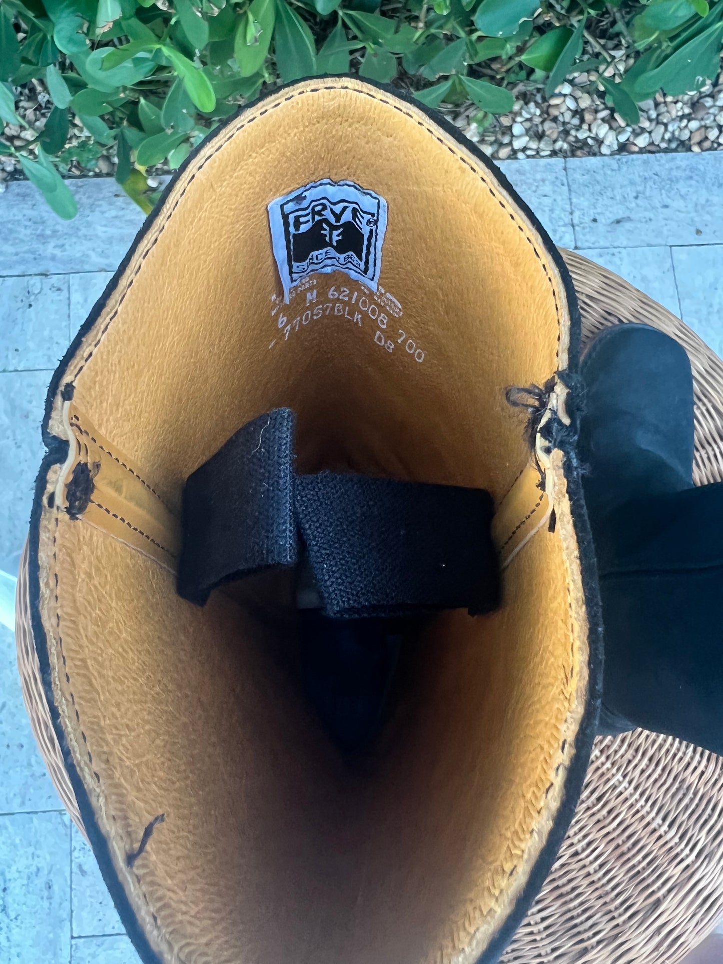Vintage Frye Campus Boots Black Suede Size 6M